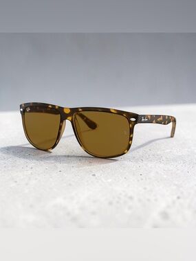 Ray-Ban RB4147 Boyfriend Oversized Tortoise Sunglasses